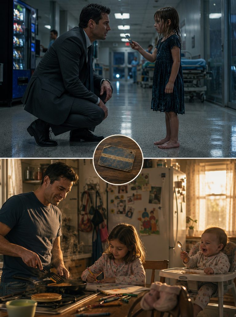 “A soaked seven-year-old burst through the ER doors, clutching her feverish baby sister, while the adults around her looked on with indifference. Not a single one stepping in to help. Then a CEO looked up, heard one desperate plea, and made a choice that changed all of their lives. The girl wasn’t looking for a doctor — she was looking for him by name. And the reason why would unravel a secret he’d kept buried for four years.”