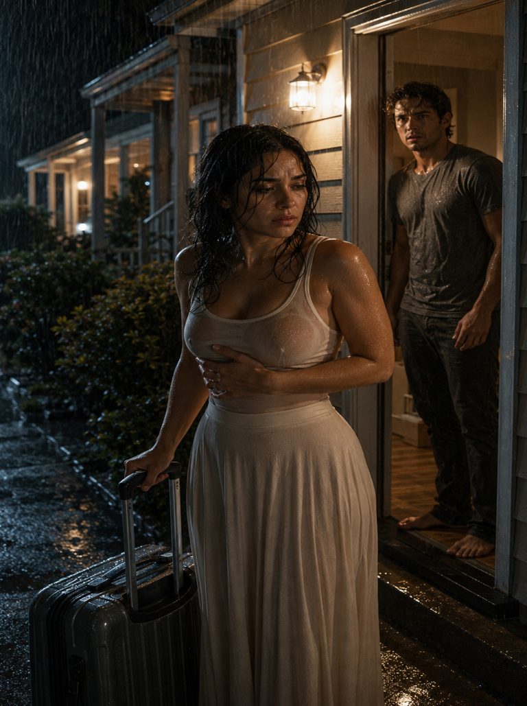 The knock came at 11:47 p.m. She was my childhood best friend, soaked and shaking with a suitcase. An engagement ring on her hand. She was supposed to marry him tomorrow. Instead, she said, “I didn’t know where else to go but you.” I let her in. Then her phone lit up with a text from the fiancé: “I know where you went.” Four words. And in that moment, I had to decide what kind of man I was going to be — the one who stepped aside or the one who finally stopped waiting.