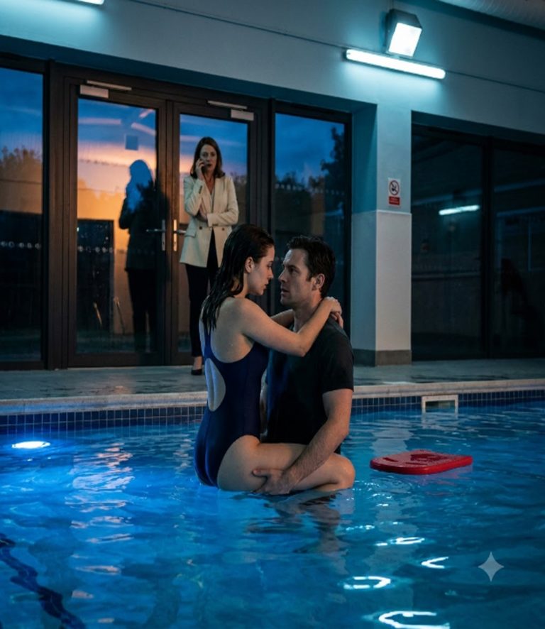 “I’m sorry,” she whispered, her legs still locked around my waist in the deep end of the pool. My hands were at her back, keeping her above water, and for one suspended second, neither of us moved. Then she pulled back just enough to look at me — water clinging to her lashes, her face inches from mine — and I saw something shift between us that I knew we wouldn’t come back from clean. Then the glass doors behind her opened. And her sister — my ex-fiancée — was standing there, watching us.