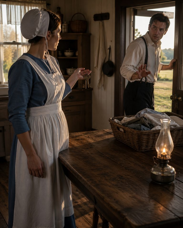 “I found three brass keys in his coat pocket while folding laundry on a Tuesday afternoon,” Sarah recalls. She turned them over in her palm — they belonged to no door in their home. When she asked her Amish husband Jacob about them that evening, the silence that followed told her everything before he ever spoke a word. He had been renting a second house in another district, building an entire other life with a woman he had met on a business trip. Their four-year marriage had already quietly ended, and she never even knew it was in trouble.