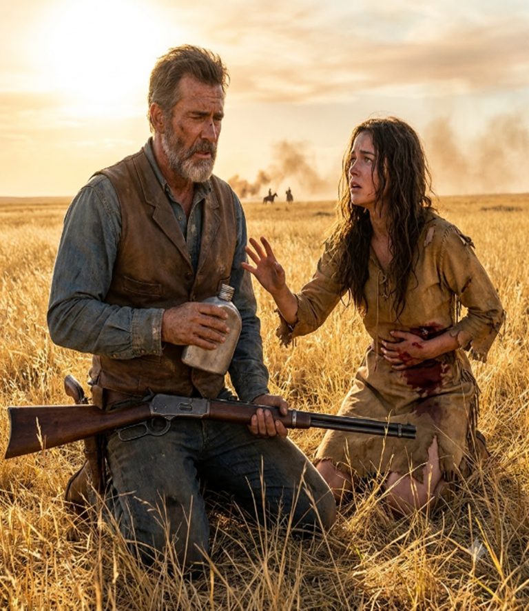 “Please,” the wounded girl whispered, her fingers brushing my boot. I’d spent thirty years walking away from other people’s trouble. Then I saw the dust on the horizon—seven riders, armed, hunting her. I lifted her onto my horse and fired my Winchester. Reuben Vance’s buffalo rifle was aimed at my chest when I stepped out of the creek bed. He pulled the trigger—and the shot hit my shoulder. But I didn’t fall. And I didn’t kill him. That’s when I understood: sometimes the strongest thing you can do is let a man live.
