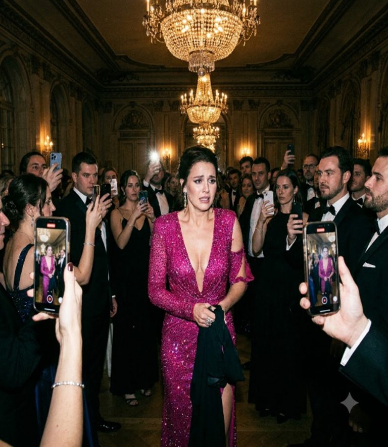 “We’re a wealthy family and you showed up to your own engagement party in a cheap dress,” my future mother-in-law sneered. My future sister-in-law stepped forward, ripped my dress apart, and spat: “She’s trying to humiliate our family.” My fiancé just lowered his head and said nothing. The crowd laughed and recorded me on their phones—until the ballroom doors burst open. My grandfather walked in. He owned the hotel. He owned everything they were standing in. And when he looked at me with my torn dress and said, “Who dared to do this?” their whole world collapsed in seconds.