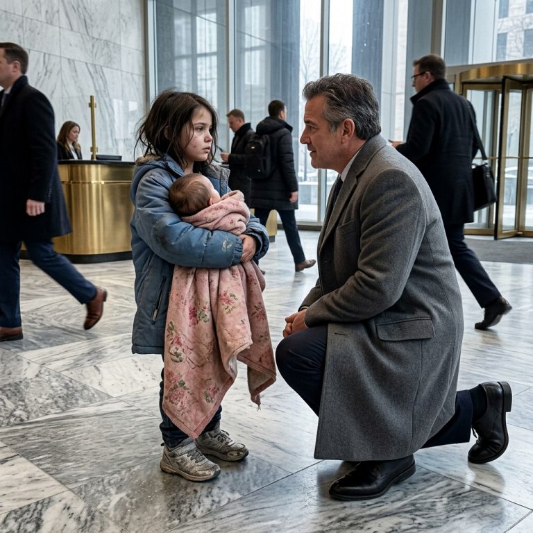 A 7-Year-Old Clutched Her Baby Sister and Asked “Can I Work?”—One Man Knelt Down