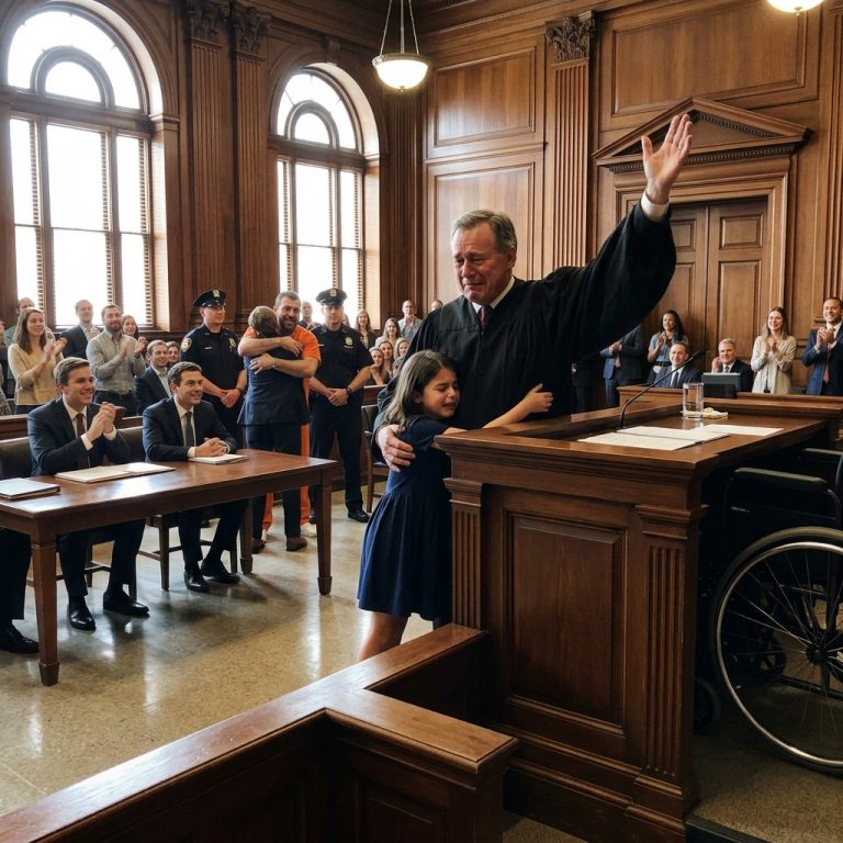 A 9-Year-Old Stood Up in Court and Said “Let My Father Go—I’ll Make You Walk Again”