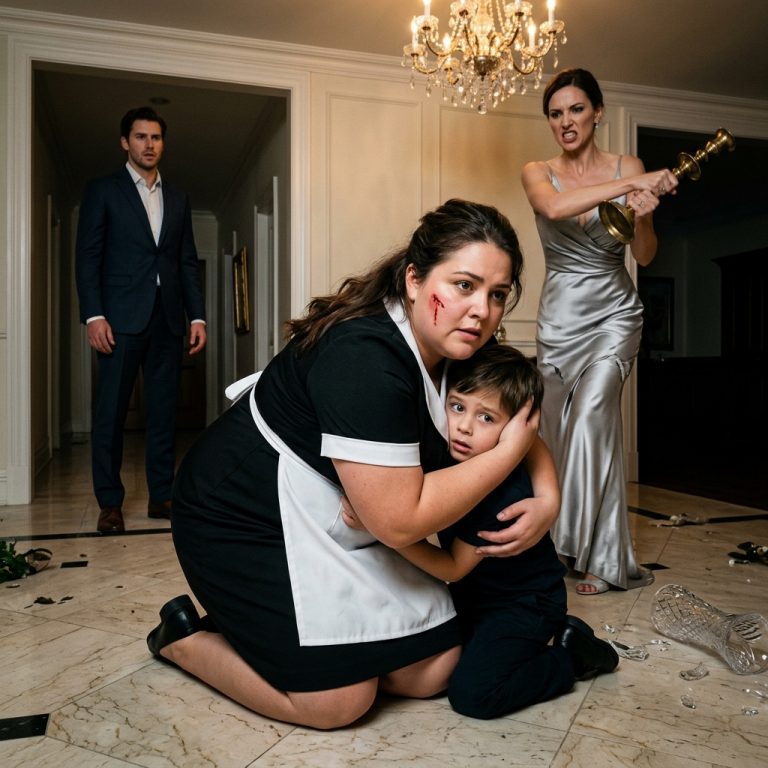 The Plus-Size Maid Threw Herself Between a Mafia Boss’s Son and His Fiancée—Then He Saw the Truth