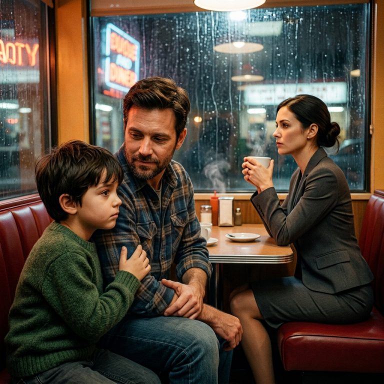 A 7-Year-Old Boy Noticed a Woman Eating Alone and Asked Her to Join Them