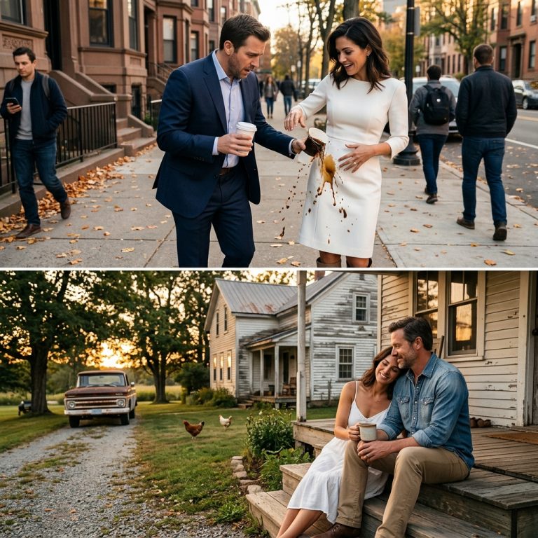 I Spilled Coffee on a Stranger’s White Dress—Then She Demanded I Meet Her at 8 PM and Changed My Entire Life
