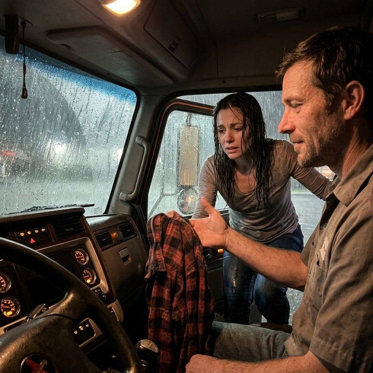 A Woman Climbed Into My Truck and Said, “Please Don’t Ask Questions Until I Stop Shaking.”