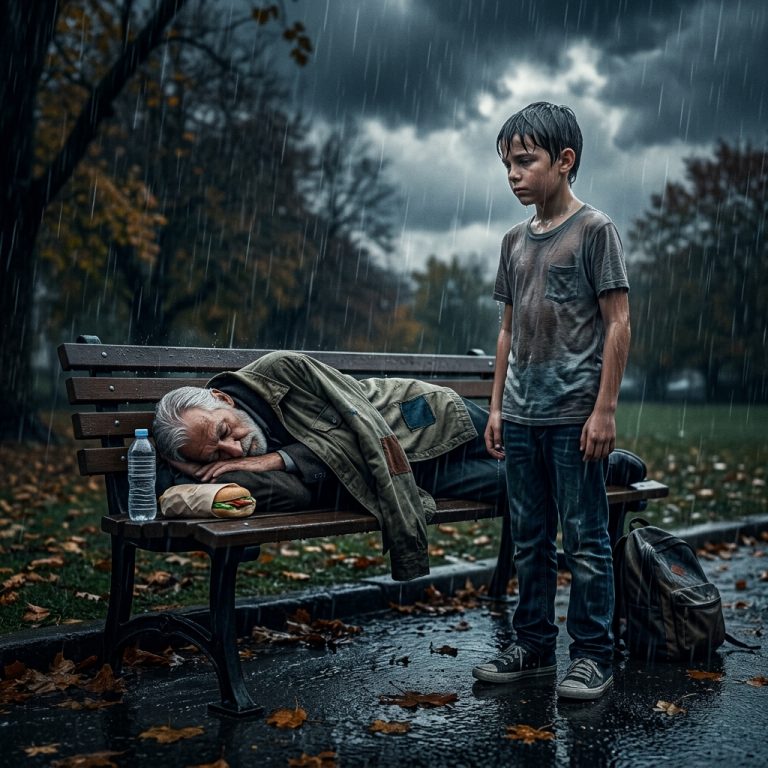 A Poor Boy Gave a Homeless Man His Sandwich and Jacket — He Had No Idea He Was a Billionaire