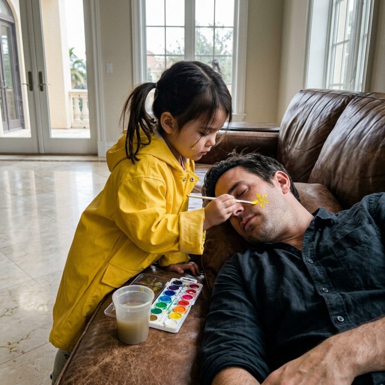 The Three-Year-Old Who Painted Flowers on a Sleeping Mafia Boss’s Face