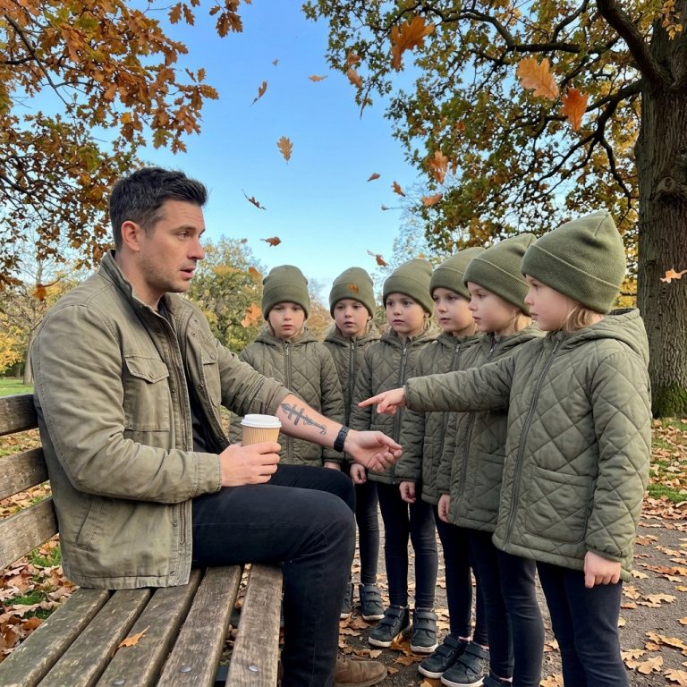 A Man Sat on a Park Bench and Six Little Girls Stopped to Tell Him About Their Mother’s Tattoo