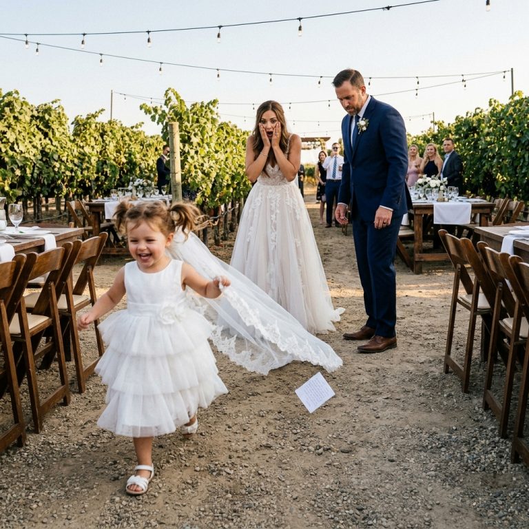 “The Toddler Stole the Bride’s Veil and Revealed a Hidden Secret”