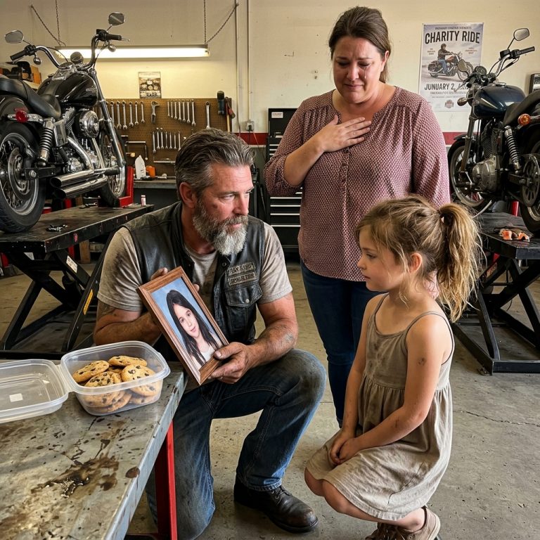 The 7-Year-Old Girl Who Walked Toward 8 Bikers with a Container of Cookies