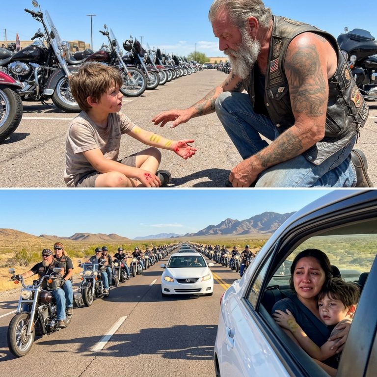 The Day 300 Bikers Stopped for a Bruised Boy on a Broken Bike