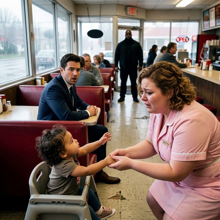 A Silent Girl Pointed at a Diner Waitress and Said “Mama”—The Mob Boss Was Stunned