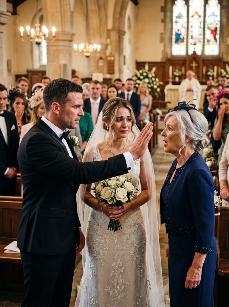 “The morning of my son’s wedding, I ironed my dress carefully, pinned my hair the way he always said he loved, and drove 40 minutes to that church with one thing in my chest—hope.” Catherine was a quiet woman, the kind the world overlooks. She packed school lunches, worked the overnight shift, came home at 6 AM to make sure her son had a hot breakfast. Her husband Gerald built things slowly over 30 years—a manufacturing business, real estate, careful investments. Nobody knew how much he had accumulated. When her son Aaron’s new fiancée started asking about property lines and downsizing, Catherine smiled politely and started paying very close attention. She had no idea that by the time she reached those church steps, she would have built something they never saw coming.