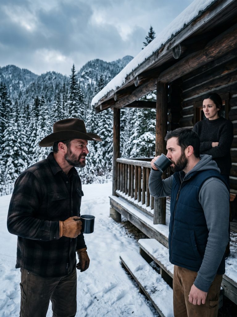 “Best Airbnb we’ve stayed in all winter,” the tourist smiled, hauling ski bags out of my front door. My parents built that mountain cabin to disappear — no neighbors, no HOA, just pines and silence. I hadn’t visited in 16 months. Then I found the HOA president drinking coffee on my porch, a black folder of “abandonment paperwork” in his hand, and smart locks where my father’s deadbolt used to be. He’d redirected my mail. He’d fabricated violations. He’d been renting out my childhood home for over a year. But Victor Hail forgot one thing: my father always said one road means one way in. And I owned the road.