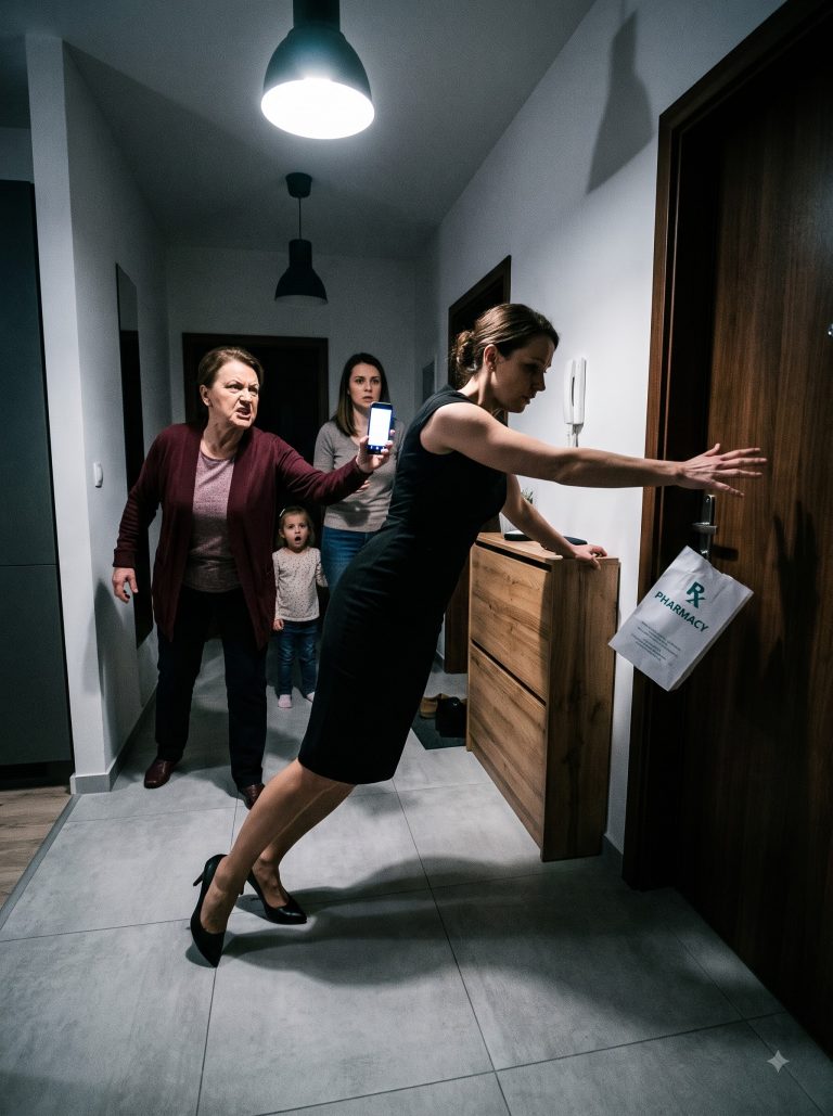 “Why couldn’t you just let it go? You know how Mom gets.” My husband texted me while I was lying in a hospital bed with three stitches at the base of my skull. His mother had slapped me across the face, shoved me into a shoe cabinet, and left me bleeding on the floor I’d chosen myself. My sister-in-law recorded it on her phone. Nobody called for help. I called the ambulance myself. Then I pulled the IV from my arm, signed out against medical advice, and hired a moving team to take everything I’d ever bought — down to the spaghetti tongs and spice jars — while they were at the hospital looking for me.