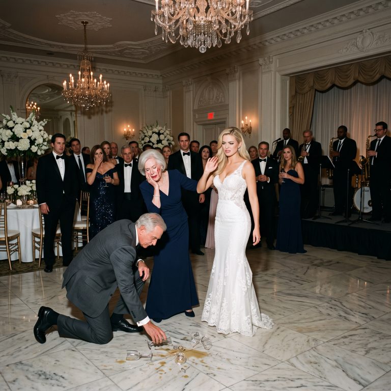 “At my son’s luxury wedding, my new daughter-in-law slapped my wife across the face in front of 400 elite guests. She looked down at Josephine’s bleeding cheek and told her to get out, thinking we were just retired nobodies. My son just stood there and watched. He did not know that with one single phone call, I was about to wipe out his entire future, seize her family’s estate, and turn their dream wedding into a federal crime scene. I’m Langston, 75 years old, and the quiet architect of one of the largest private real estate empires in Atlanta. This is what happens when you mistake a king for a pawn.”