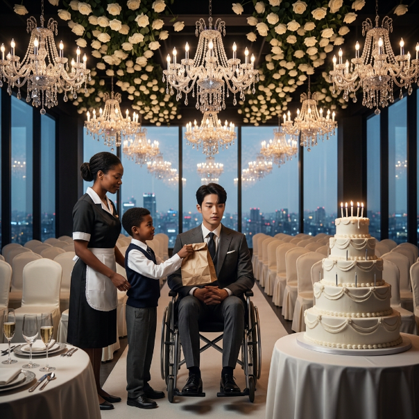 The Billionaire’s Empty Birthday Party and the Cleaner Who Walked In Anyway