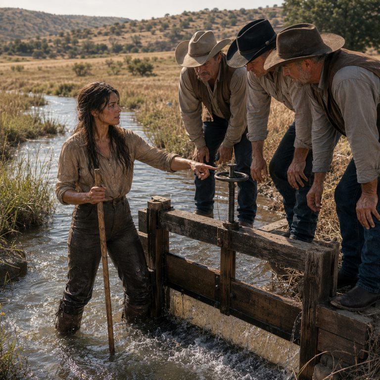 “The irrigation idea is a Mexican system for Mexican land,” Walt Greer said, and the room laughed. I’d traveled from New Mexico to marry a Texas rancher who’d asked me to consult on his water problem. I knew how to read a landscape the way other people read books — 200 years of acequia knowledge in my blood. They dismissed me in April. But by August, when the creek dropped to 40% and their cattle were dying, the water proved what their words never could — and the man who laughed loudest came to my ranch asking how it worked.