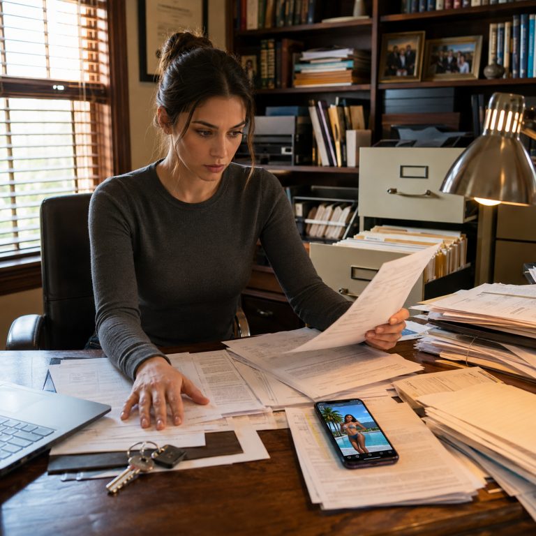 “I saw your Instagram post,” I texted back after 63 missed calls. “Since it’s the best trip ever when I’m not around, I decided to give you total independence.” She was standing in a luxury mountain chalet with sheriff’s deputies at the door, her credit cards frozen, a $15,000 bill unpaid — and no idea I’d already changed every lock on the house she’d tried to steal from me.