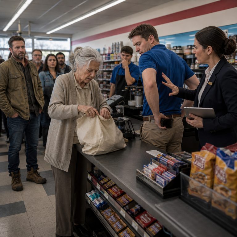 “If you walk out that door with her, don’t ever come back to work here.” The manager’s voice cut across the morning rush, loud enough that the whole line stopped. I didn’t argue. I slid my arm under the old woman’s shoulders, held her steady, and walked her out into the parking lot. She wasn’t family. I didn’t know her name. She’d lost her wallet at the register, and the manager had humiliated her in front of everyone. I spent my last $41 on her hospital intake charge. Then I lost my job, my references, and six weeks of my life. I thought that was the end of it. I thought nobody would ever know what happened that morning. Then a letter arrived from a law office — and everything I thought I knew changed.