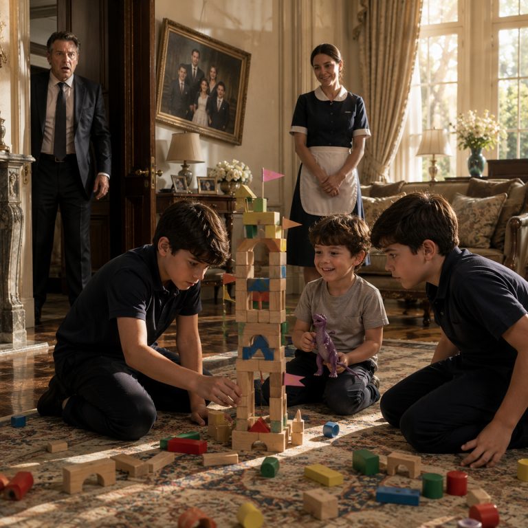 “Are you going to leave like the others?” the 9-year-old asked, his voice sharp as broken glass. I thought I had seen everything that day until a 5-year-old boy with a one-eyed dinosaur walked into that Nashville mansion and did what no nanny, therapist, or lawyer could ever manage. Then the twins who had made grown women cry did something that stopped a courtroom cold.