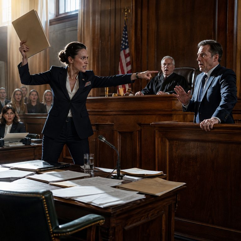 “Plead guilty, you ungrateful stray,” my adoptive mother hissed right there in the courtroom, just hours after she’d sobbed on the witness stand. She thought I was beaten — a disgraced orphan facing a treason charge with no money and no lawyer. Then I opened my briefcase and pulled out a single piece of paper. The prosecutor’s face turned white. The judge’s gavel froze mid-swing. And my entire “family” realized they’d just sworn to a lie that would send every single one of them to prison.