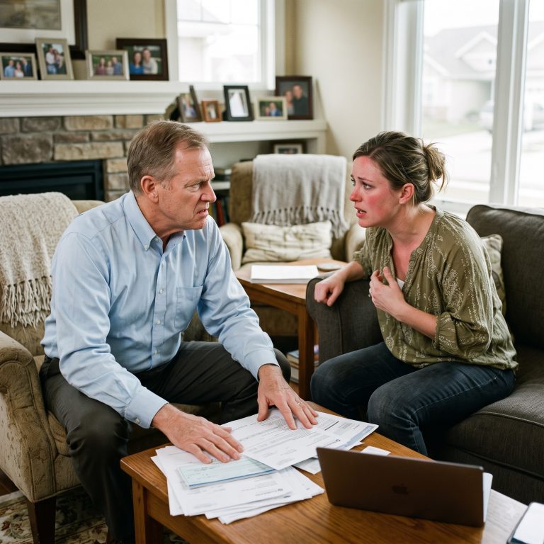 “I didn’t do anything wrong,” my daughter said, her voice trembling with frustration. “I didn’t think it would be such a big deal. You don’t understand, Dad. You don’t know what it’s like.” I’d just slid the bank statements across the table—loans, credit cards, purchases, all taken out in my name without my knowledge. $40,000 in debt I never authorized. She was 33 years old, my only child, the one I’d always believed in. I’d spent 35 years as an engineer, built a stable retirement, and now my own daughter had been using my name and my credit to fund a lifestyle she couldn’t afford. Confronting her was the hardest thing I’ve ever done.