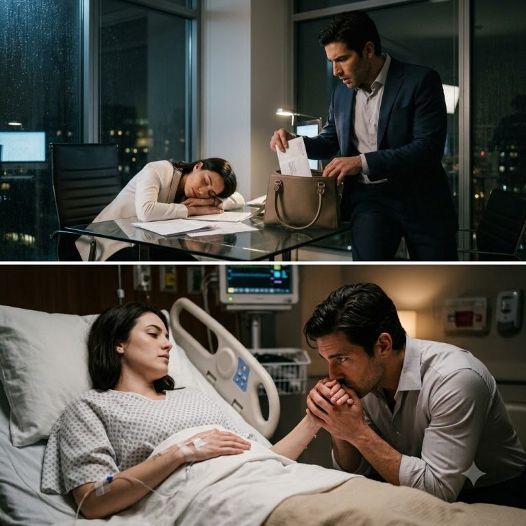 The Mafia Boss Found His Secretary Sleeping at Her Desk—Then He Read the Hospital Letter