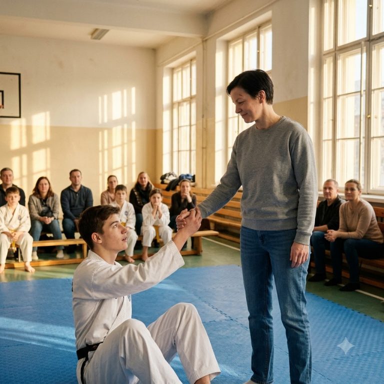 A Teen Martial Arts Champion Mocked a Quiet Woman—Then She Stepped Onto the Mat