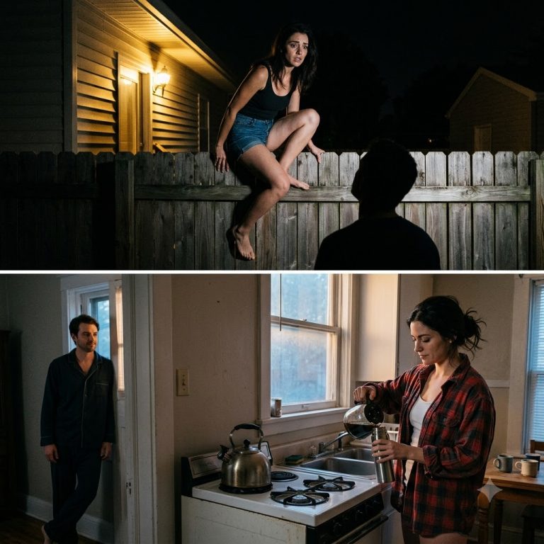 She Climbed My Fence at Midnight—And Her Ex Was Pounding on Her Door