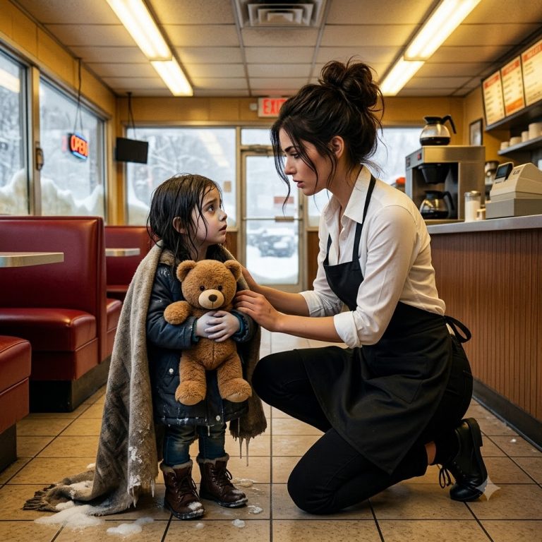 A Little Girl Walked Into Her Diner at 2 AM—What She Found in the Snow Changed Everything