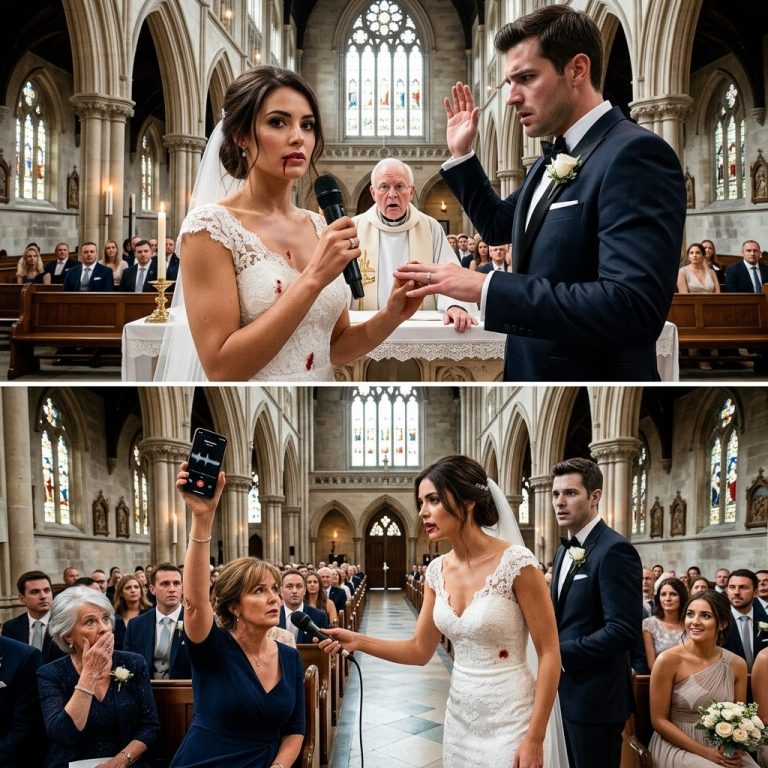 My Groom Slapped Me at the Altar—Then I Handed the Mic to a Detective