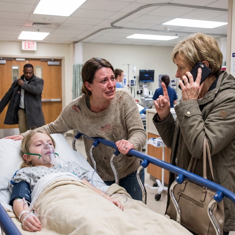 “Call me when she’s dead,” my mother said beside Lucy’s ER gurney as doctors prepared my 10-year-old for intensive care. My sister had failed a job interview, and her tears mattered more than my daughter’s next breath. My father picked up his coat. Neither looked back. I stared at the unused inhaler inside Lucy’s yellow pouch—and said four words that changed everything. Then the messages started coming. By the end of the hour, there were 60.
