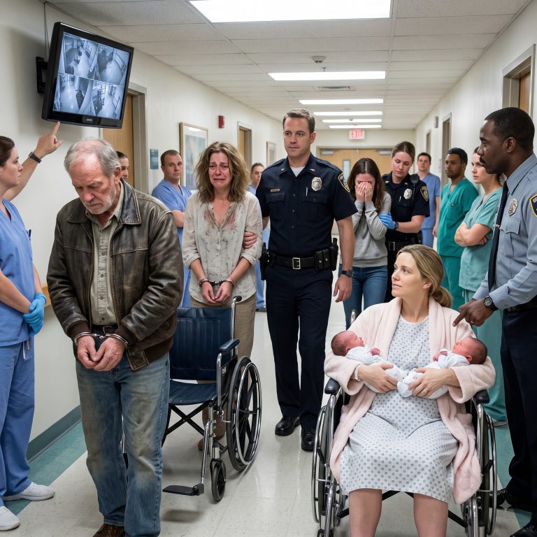 “Touch him and I’ll kill you,” I screamed, twisting my body to shield my newborn twin boys from my sister’s grasping hands. I was 12 hours post-C-section, bleeding, and trapped in a hospital bed while my father, mother, and sister surrounded me. Then my father reared back his fist and smashed it into my fresh surgical wound. That was the moment everything changed—when the security camera above my bed captured the truth that would send my family to prison.