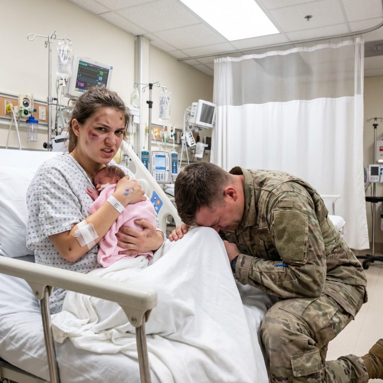 “I believed that blood was thicker than anything else in this world. Then my father told me to sign over my unborn baby to my sister at a ‘family dinner’ that turned into an ambush. When I refused and tried to leave, he grabbed my arm, shoved me down a flight of stairs, and left me bleeding on the concrete in the dark. My mother watched. My sister watched. They all walked away… and they thought they’d get away with it.”