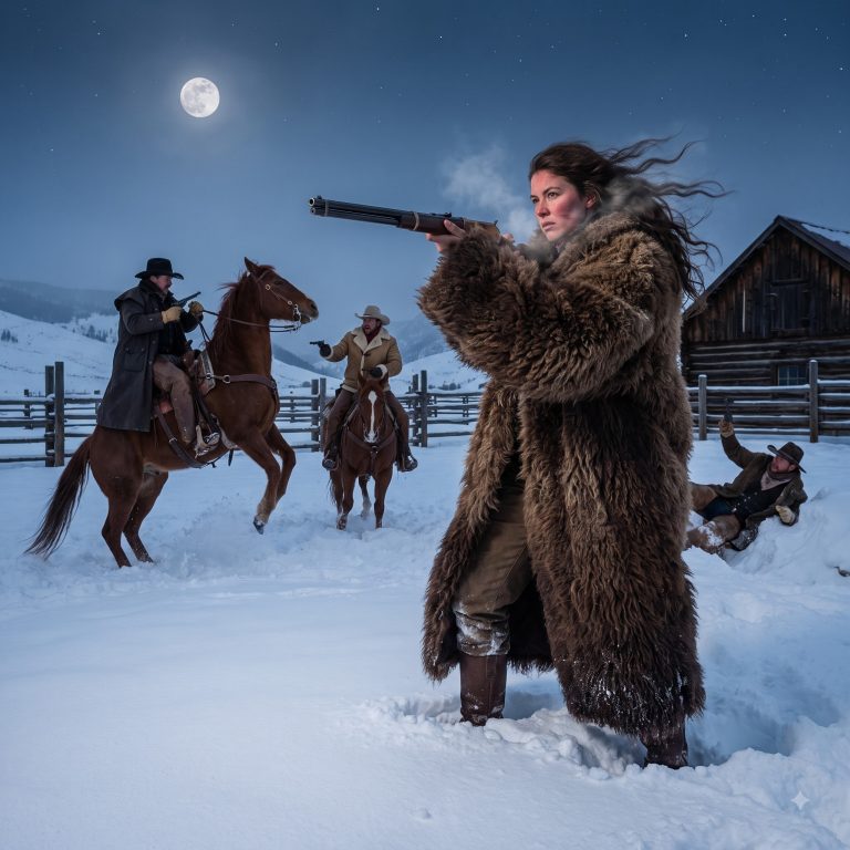 “I paid for a worker, not a liability,” the Montana rancher spat the moment he saw his mail-order bride’s heavy frame. He relegated her to the stove, made it clear she’d never be his wife, and planned to send her back come spring. But when a ruthless cattle baron sabotaged his ranch and a blizzard nearly buried him alive, that “useless” woman lifted a 400-pound beam off his broken body with her bare hands. Then she grabbed his rifle and walked into the moonlit snow to face the gunmen stealing his herd alone.